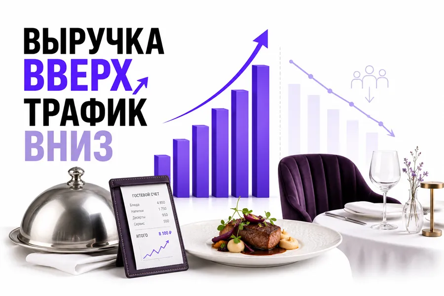 Выручка вверх, трафик вниз: российский общепит завершил полугодие с разнонаправленной динамикой