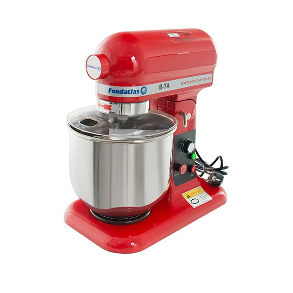 Анонс Миксер планетарный Foodatlas B-7A Eco красный - современное оборудование для хлебопечения и кондитерских изделий