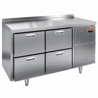 Стол холодильный HICOLD GN 22/TN с бортом