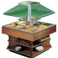 Салат-бар охлаждаемый Tecfrigo OASI 8 M темный орех - модернизируйте вашу линию раздачи и салат-бар