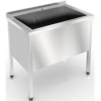 Ванна котломоечная Assum ВКСБ-П2-1/520/1080 (1200х700х850) (глуб.400, фартук 3 стор) фото в Москве