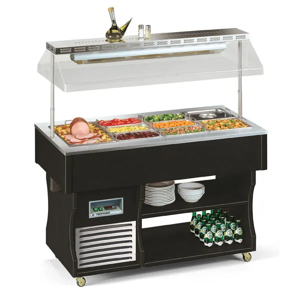 Салат-бар тепловой Tecfrigo ISOLA 4 M BM  - модернизируйте вашу линию раздачи и салат-бар