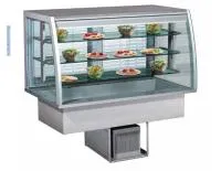 Стол шведский Enofrigo Doge Base NE 1400 светлый дуб + 2 поручня + витрина холодильная CERVINO фото в Москве