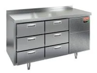Стол холодильный HICOLD GN 33/TN с бортом
