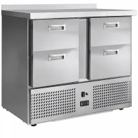 Стол холодильный Финист СХСм-700-0/4 (4 ящика, борт, отступ з/с 150мм) спецзаказ