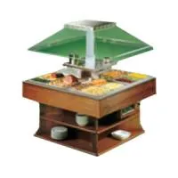 Салат-бар тепловой Tecfrigo OASI 8 M BM темный орех - модернизируйте вашу линию раздачи и салат-бар