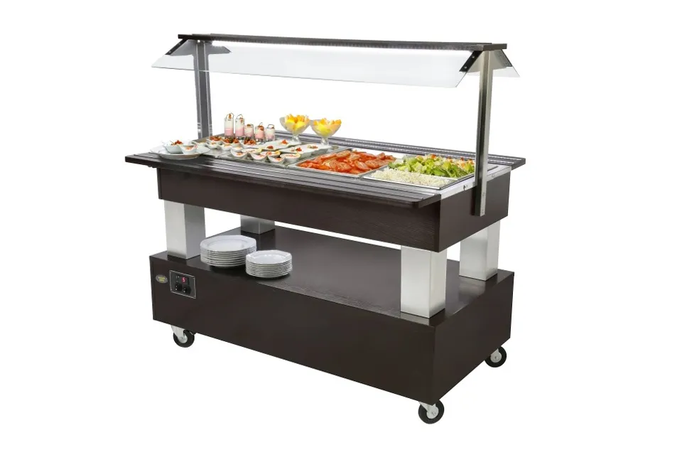 Салат-бар тепловой Roller Grill SB 40 C Wenge - модернизируйте вашу линию раздачи и салат-бар