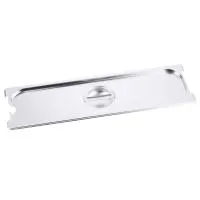 Крышка Foodatlas для гастроемкости с отверстием для ложки GN-2/4 - современная посуда и инвентарь для вашего ресторана или кафе