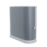 Ведро для мусора Foodatlas JAH-2014 с ершиком серое - современная посуда и инвентарь для вашего ресторана или кафе