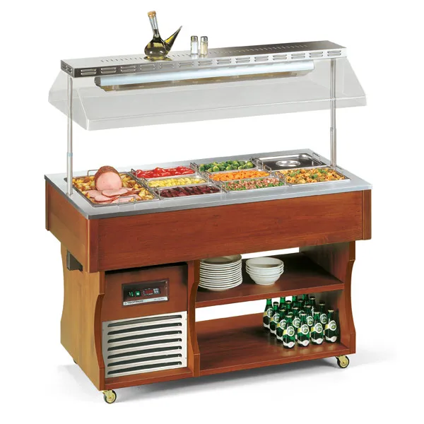 Салат-бар тепловой Tecfrigo ISOLA 4 M BM  - модернизируйте вашу линию раздачи и салат-бар