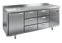 Стол холодильный HICOLD GN 133/TN с бортом