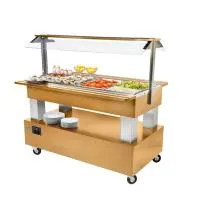 Салат-бар тепловой Roller Grill SB 40 C светлый дуб - модернизируйте вашу линию раздачи и салат-бар