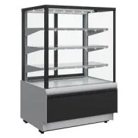 Витрина кондитерская Carboma KC70 VV 1,3-1 Standard Люкс Техно (9006-9005, черная)
