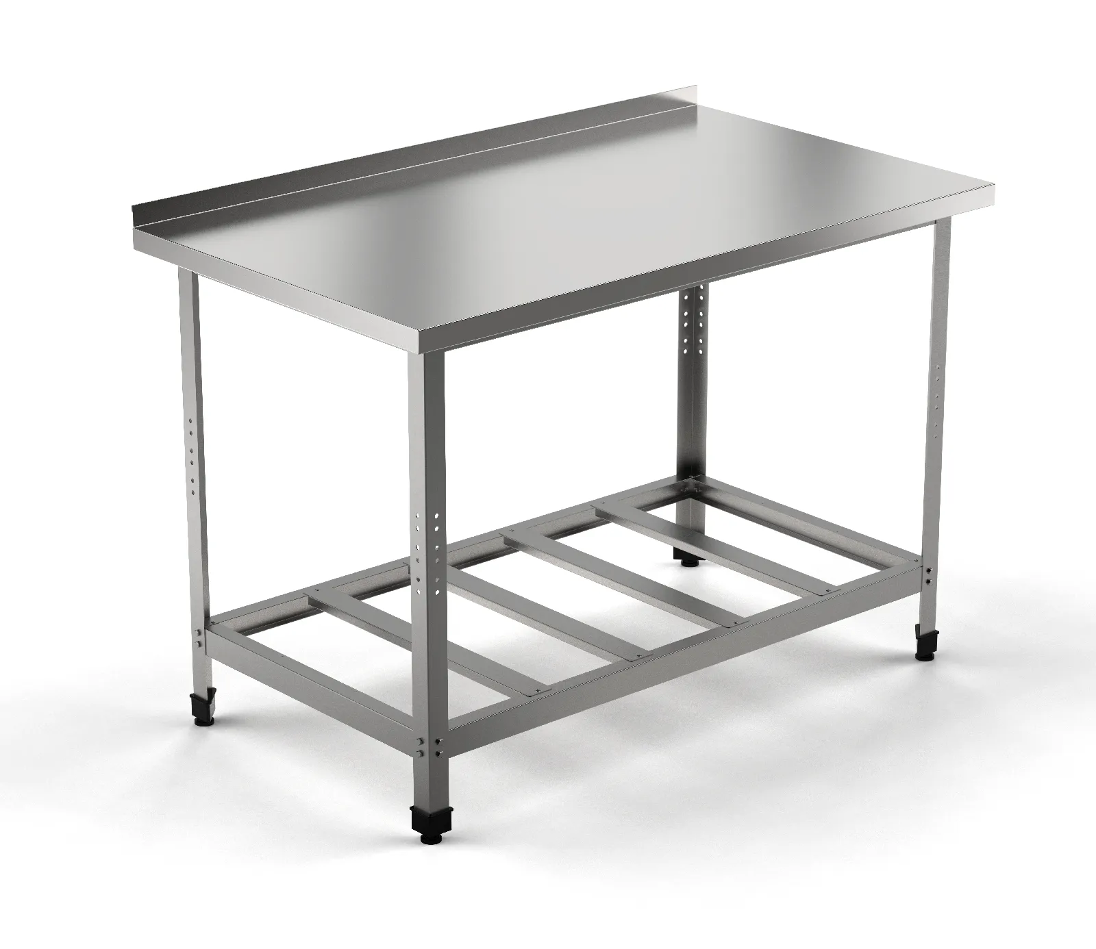 Анонс Стол производственный EKSI СПБП-600/600-с (полка-решетка) - современное оборудование для кухонь общепита