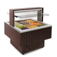 Стол тепловой шведский Enofrigo DOGE ISOLA QUADRA QPBM венге - модернизируйте вашу линию раздачи и салат-бар