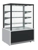 Витрина кондитерская KAYMAN K-ВК-900 квадро серебро