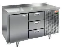 Стол холодильный HICOLD GN 13/TN с бортом