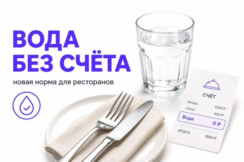 Стакан воды без счета: в Госдуме предложили новую норму для ресторанов
