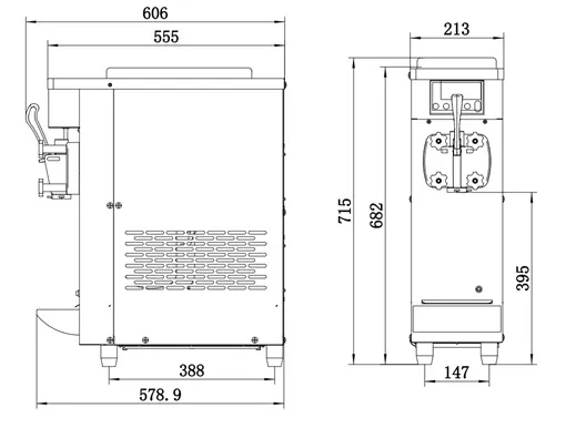 Фризер для мороженого Koreco SSI105 - современное оборудование для фаст-фуда