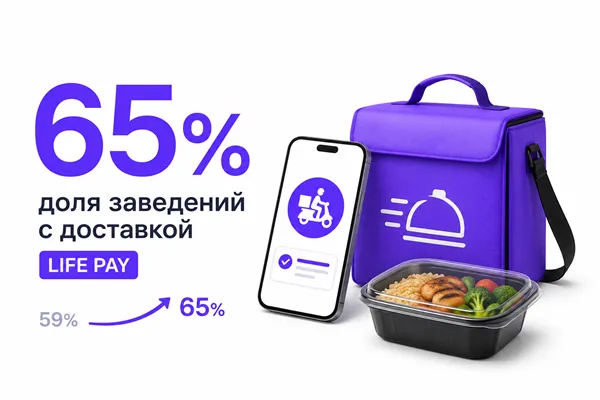 Доставка укрепляет позиции: в выборке LIFE PAY ее доля достигла 65%