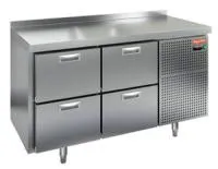 Стол холодильный HICOLD GN 22/TN с бортом Стол холодильный HICOLD GN 22/TN с бортом