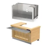 Кассовый стол с подлокотником KAYMAN GUSTO ПК-1370-02  (левый/правый) - модернизируйте вашу линию раздачи и салат-бар