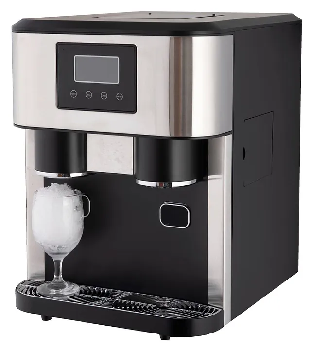 Льдогенератор Hurakan HKN-IMSD15 с измельчителем и диспенсером для льда