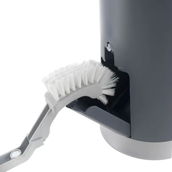 Ведро для мусора Foodatlas JAH-6712 с ершиком серое - современная посуда и инвентарь для вашего ресторана или кафе