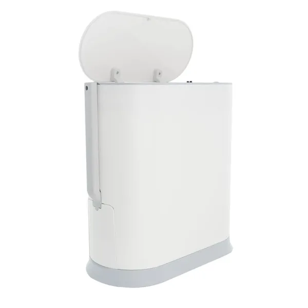 Ведро для мусора Foodatlas JAH-2014 с ершиком белое - современная посуда и инвентарь для вашего ресторана или кафе