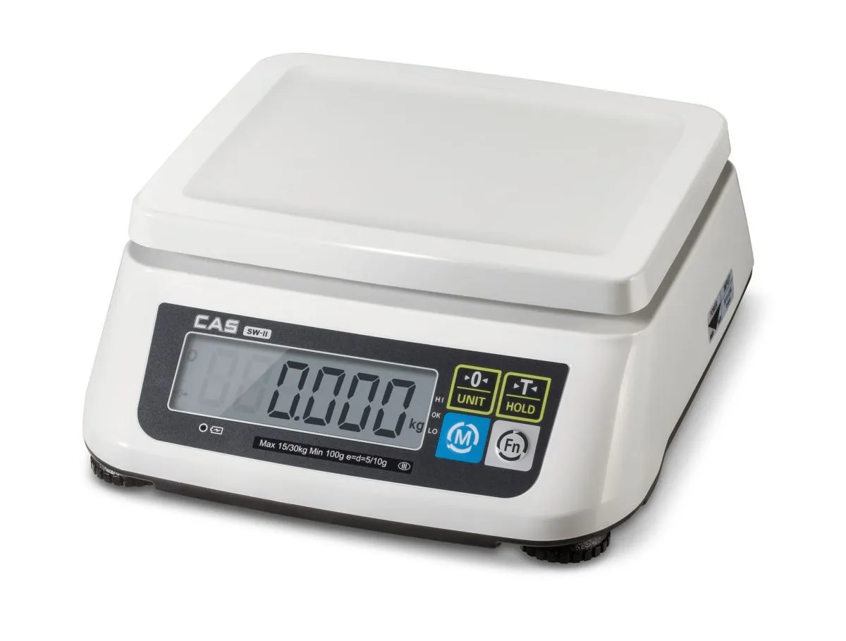 Подробное изображение Весы порционные CAS SWN-15 без АКБ - профессиональное весовое оборудование