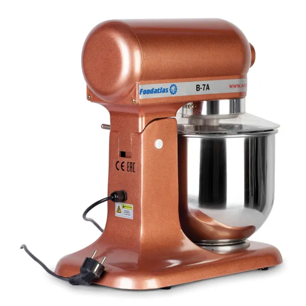 Миксер планетарный Foodatlas B-7A Eco коричневый фото в Москве