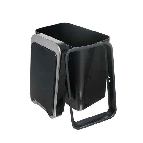 Ведро для мусора Foodatlas JAH-6611 черное в ЦИРИ - профессиональная посуда и инвентарь для общепита Ведро для мусора Foodatlas JAH-6611 черное - современная посуда и инвентарь для вашего ресторана или кафе