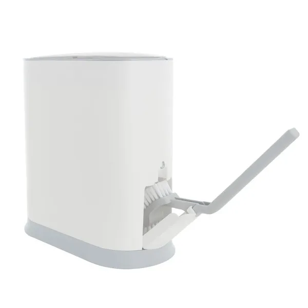 Ведро для мусора Foodatlas JAH-6712 с ершиком белое - современная посуда и инвентарь для вашего ресторана или кафе