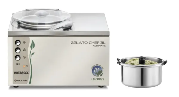 Фризер для мороженого Nemox i-Green Gelato Chef 3L Automatic i-Green для фаст-фуда - улучшите ваш сервис Фризер для мороженого Nemox i-Green Gelato Chef 3L Automatic i-Green - современное оборудование для фаст-фуда