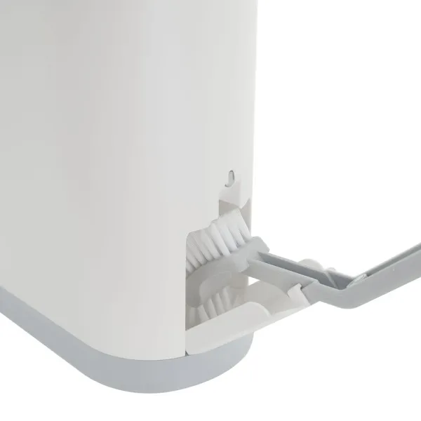 Ведро для мусора Foodatlas JAH-2014 с ершиком белое - современная посуда и инвентарь для вашего ресторана или кафе