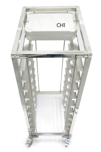 Тележка-шпилька для термоконтейнеров Coolinox CH1 RU - современная посуда и инвентарь для вашего ресторана или кафе