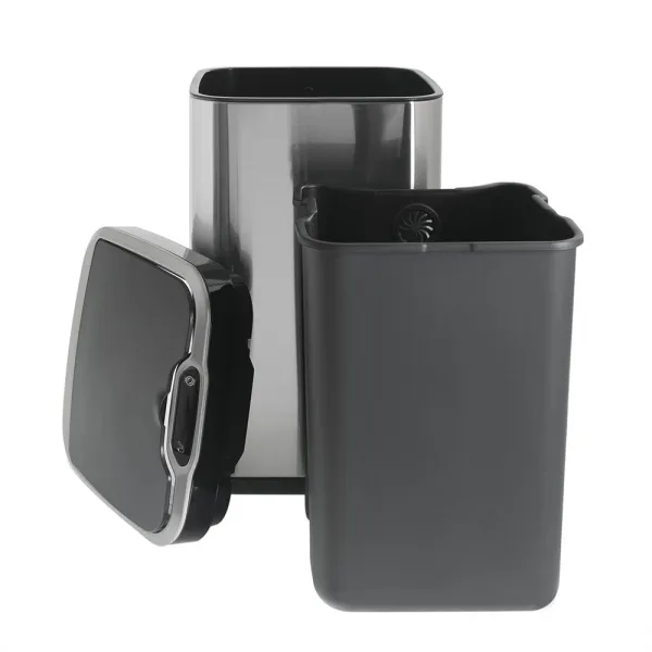 Ведро для мусора Foodatlas JAH-6311 серое - современная посуда и инвентарь для вашего ресторана или кафе