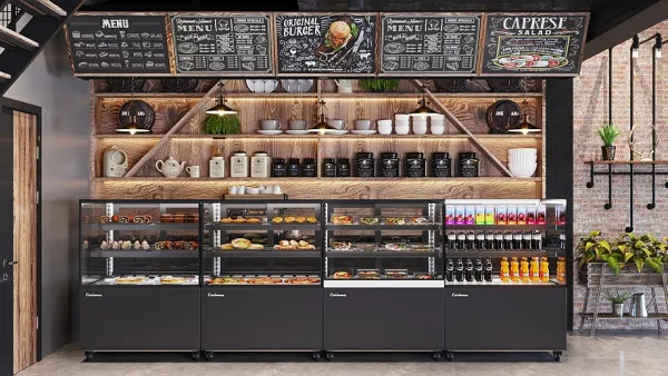 Витрина кондитерская Carboma Cosmo KC71-110 VV 0,9-1 закрытая