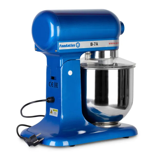 Анонс Миксер планетарный Foodatlas B-7A Eco синий - современное оборудование для хлебопечения и кондитерских изделий