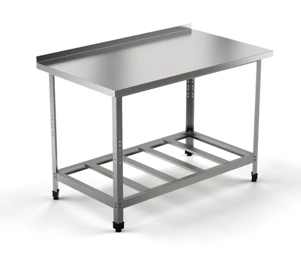 Анонс Стол производственный EKSI СПБП-600/600-с (полка-решетка) - современное оборудование для кухонь общепита