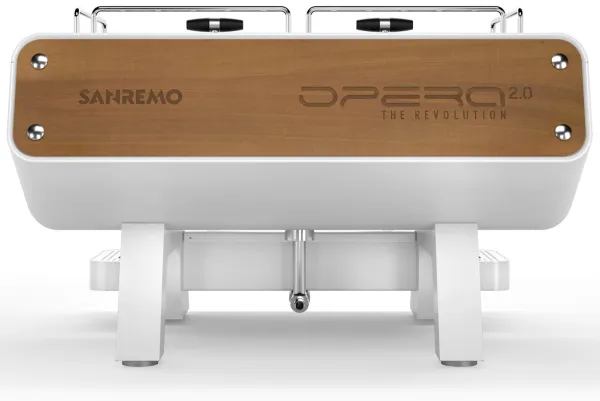Анонс Кофемашина Sanremo Opera 2GR стальная-белая - Современные кофемашины для профессионалов общепита
