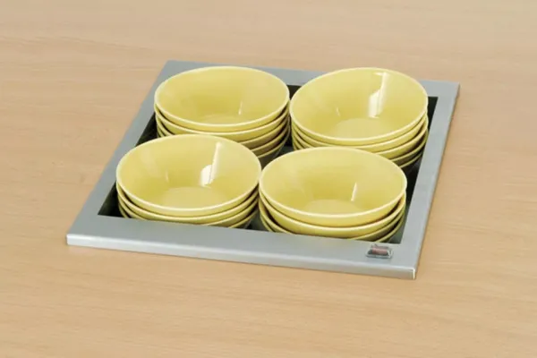 Диспенсер тарелок Hackman Metos D-I THSG.02 в ЦИРИ - улучшите ваше предложение самообслуживания Диспенсер тарелок Hackman Metos D-I THSG.02 - модернизируйте вашу линию раздачи и салат-бар