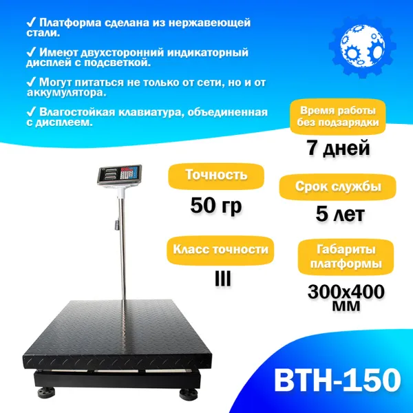 Анонс Весы напольные Foodatlas ВТН-150 (150кг/50гр) - современные весы для бизнеса от ЦИРИ