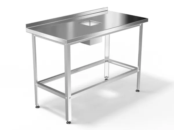 Стол для сбора отходов EKSI ССОБ-600/600-с в ЦИРИ - Эффективное оборудование для общепита Анонс Стол для сбора отходов EKSI ССОБ-600/600-с - современное оборудование для кухонь общепита