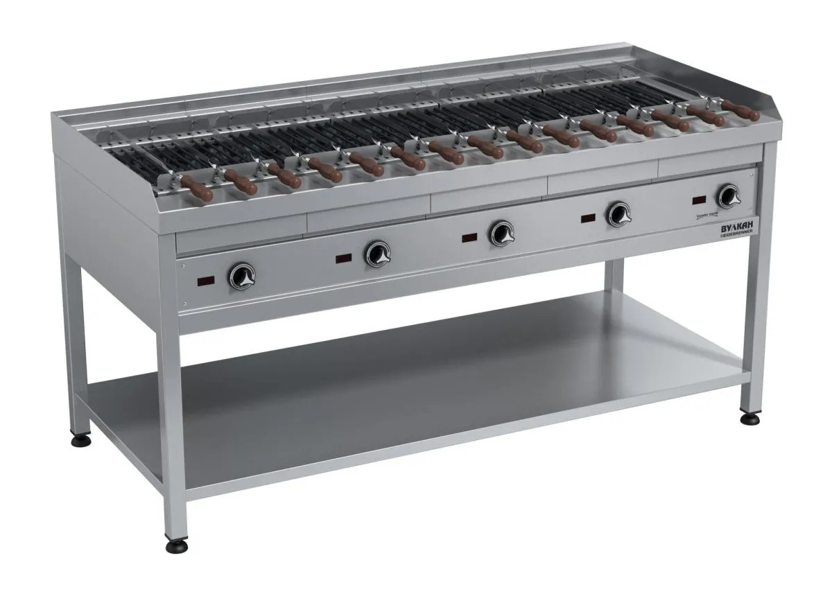Подробное изображение Шашлычница электрическая Вулкан ETK-BST5 "Синабунг" - профессиональное оборудование для фаст-фуда