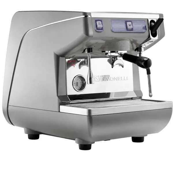 Кофемашина Nuova Simonelli Appia LIFE 1gr S 220V (полуавтомат) высокая группа, серый металлик фото в Москве