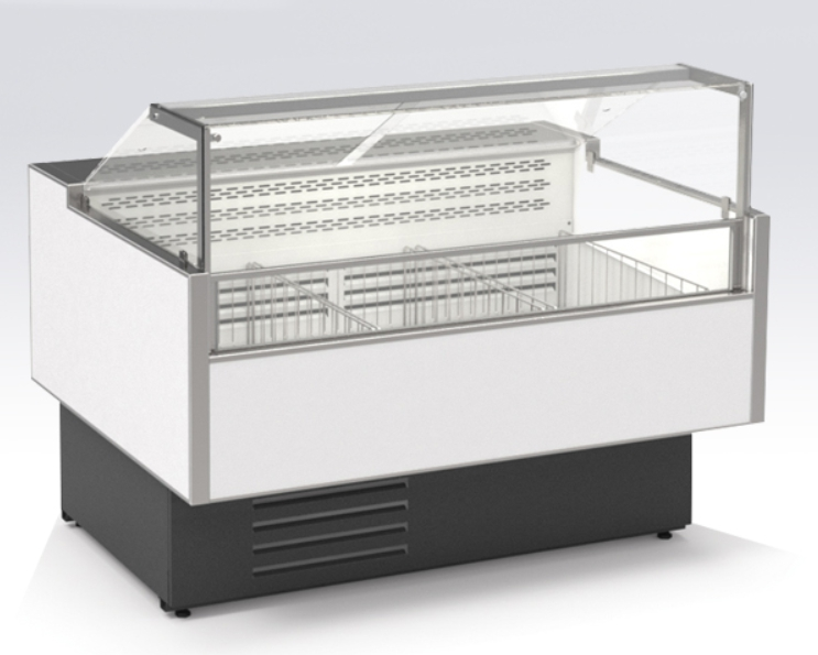 Витрина морозильная Cryspi Gamma-2 QuadroLX М 1800 ББ (ВПН 0,33-1,31, верх9005гл_низ9005гл) - подробное изображение