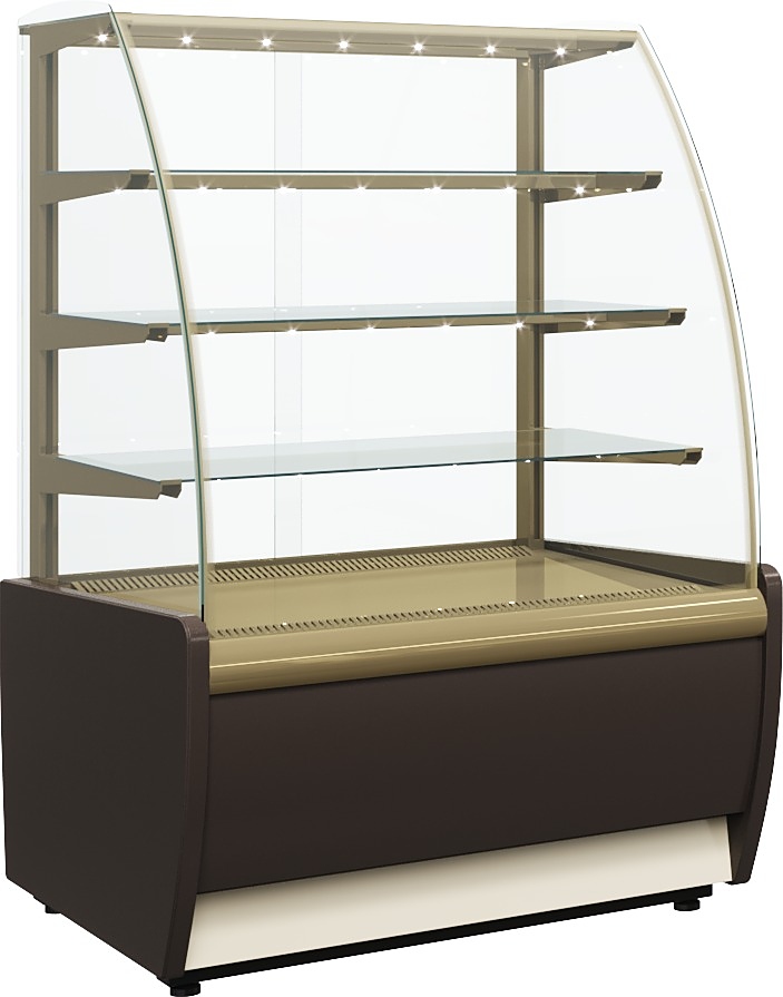 Витрина кондитерская Carboma K70 VM 1,3-1 Light (ВХСв - 1,3д) - подробное изображение