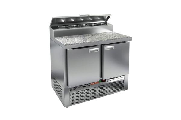 Стол для пиццы HICOLD PZE2-11/GN (1/6H) камень