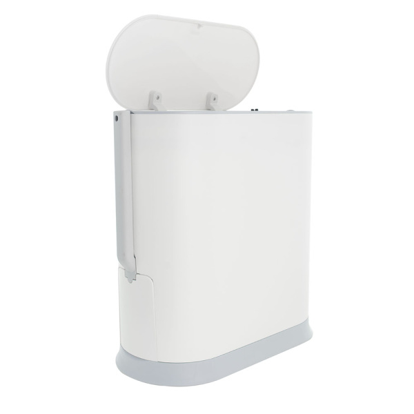 Ведро для мусора Foodatlas JAH-2014 с ершиком белое фото в #REGION_NAME_DECLINE_PP#